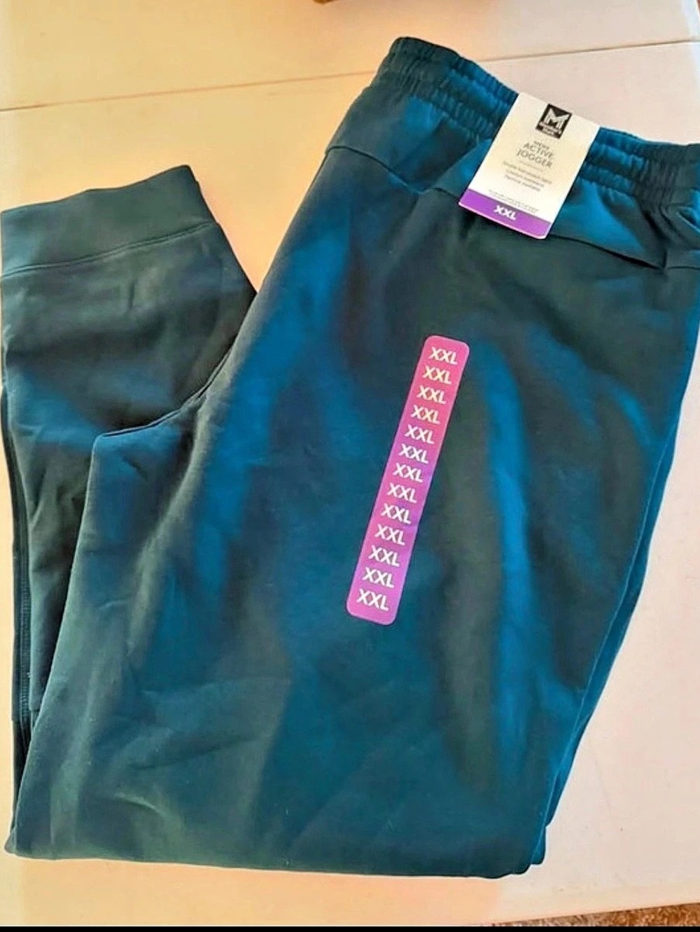Member's Mark Men's Active Jogger Pants in Green Size XXL NWT
